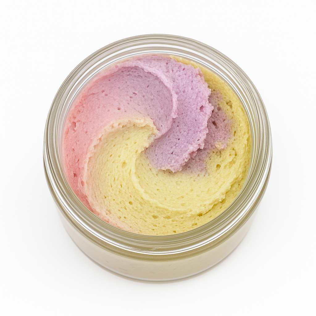 Burro corpo fluffy nutriFriendly - Rainbow Flower - QUEEN'S WOOD WORLD