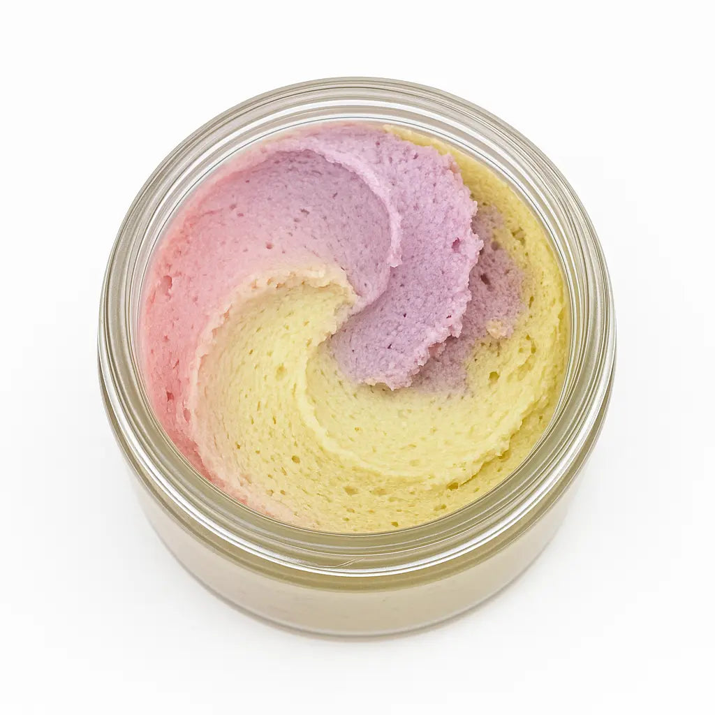 Burro corpo fluffy nutriFriendly - Rainbow Flower - QUEEN'S WOOD WORLD