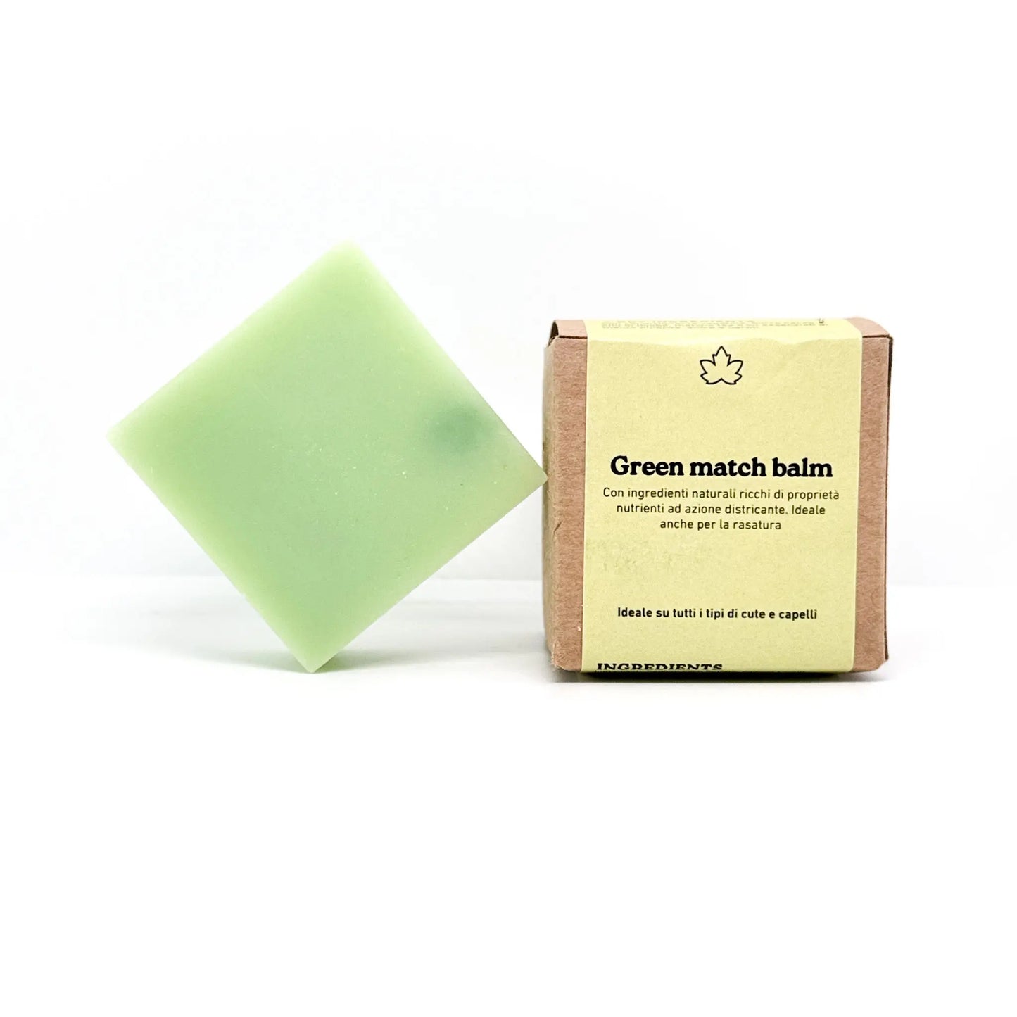 Balsamo solido per barba e capelli - Green Match Balm - QUEEN'S WOOD WORLD