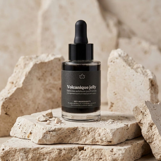 Siero viso esfoliante PuriFriendly - Volcanique Jelly QUEEN'S WOOD WORLD