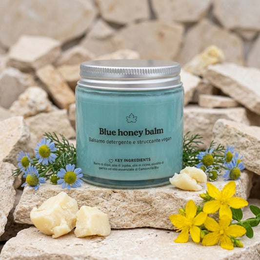 Blue honey balm - Burro detergente, struccante per il viso QUEEN'S WOOD WORLD
